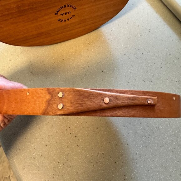 Shaker Workshop 3 Finger Oval Pantry Lidded Box USA Handmade - Picture 6 of 8